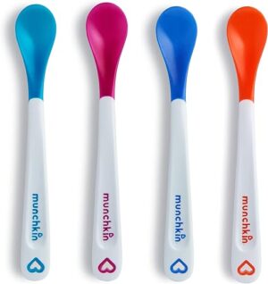 Munchkin® White Hot® Safety Baby Spoons, BPA Free, 4 Pack, Polypropylene