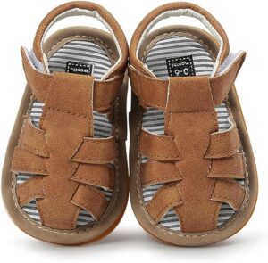 Baby Girl Boy Sandals with Premium Soft Anti-Slip Sole 12-18 Months