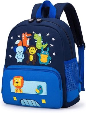 Cute Zoo Little 3d Backpack for Kids (Blue)
