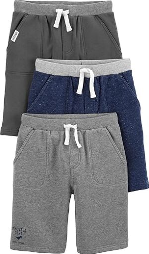 Simple Joys by Carters Babies Toddlers and Boys Knit Shorts Pack of 3 | Babyz Corner
