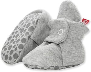 Unisex Organic Cotton Baby Booties With Gripper Soles 18 Months