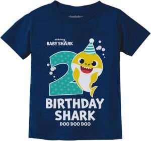 Baby Shark Shirt Gift for Kids Toddler 2nd 3rd 4th Birthday Girl Boy Outfit | Babyz Corner