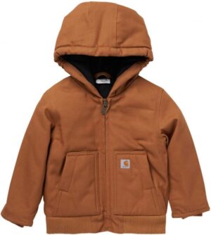Carhatt Boys Canvas Insulated Hooded Active Jac
