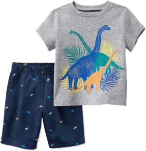 Bumeex Toddler Boys Cotton Clothing Sets Short Sleeve Tee and Shorts | Babyz Corner Bumeex Toddler Boys Cotton Clothing Sets Short Sleeve Tee and Shorts