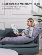 Momcozy Pregnancy Pillows for Sleeping, U Shaped Full Body Maternity Pillow with Removable Cover - Support for Back, Legs, Belly, HIPS for Pregnant Women, 57 Inch Pregnancy...