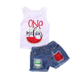 Mikrdoo Baby Girl Clothes Toddler Girl Summer Outfits Shirts Tops Ripped Denim Shorts Set Little Girl Clothes | Babyz Corner Mikrdoo Baby Girl Clothes Toddler Girl Summer Outfits Shirts Tops Ripped Denim Shorts Set Little Girl Clothes