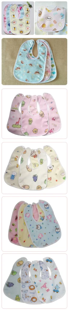 S72d1f3989e7a45f2a33006127df26dafq | Babyz Corner Bibs with Random Colors