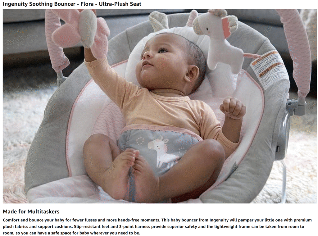 Ingenuity Soothing Baby Bouncer
