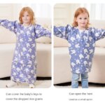 Babero de alimentación limpio para bebés, niños y niñas de 8 a 5 años, delantal con babero impermeable, bata con cubierta de mesa, babero de cobertura completa sin desorden para...