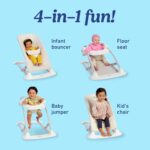 Graco Jumpstart 4-in-1 Adjustable Infant Activity Bouncer & Jumper, Versatile Baby Swing, Floor Seat, and Kids Chair with Snack Tray, Wren
